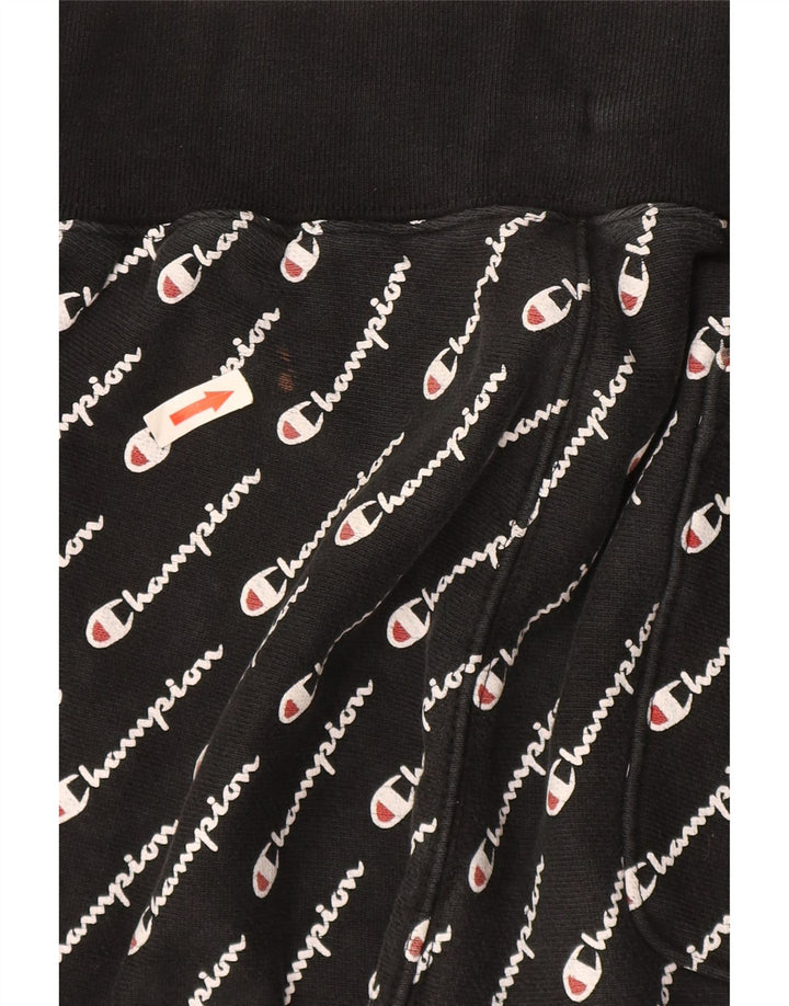 Pantaloni de trening cu țesătură inversă pentru bărbați Champion Pantaloni de jogging, mari, negru