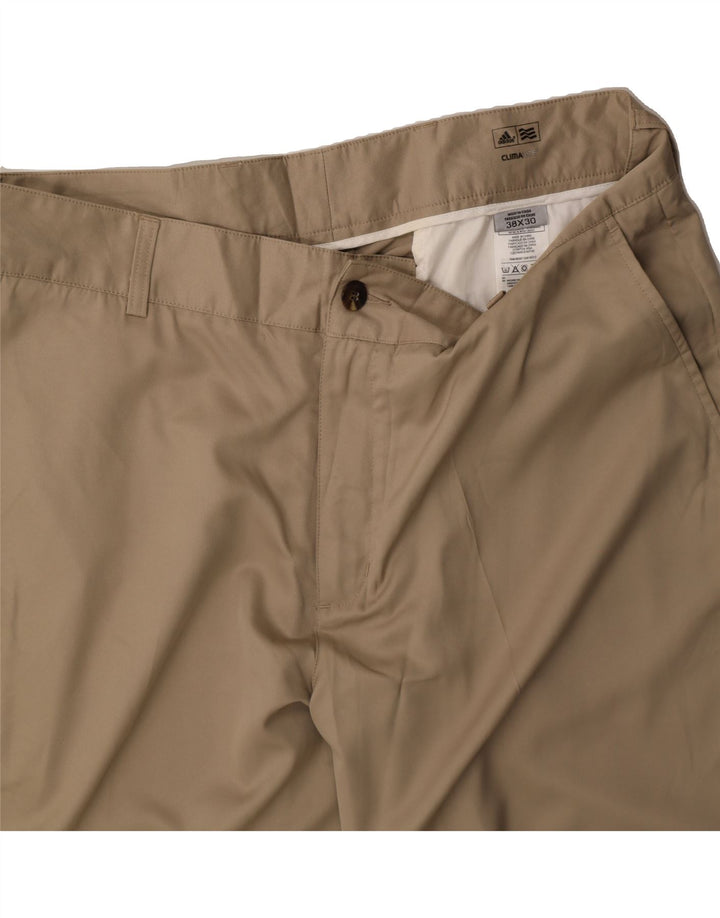 ADIDAS Mens Climalite Straight Chino Trousers W38 L30 Brown Polyester Vintage Adidas and Second-Hand Adidas from Messina Hembry 