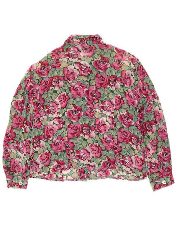 Bluză cămașă cu mâneci 3/4 pentru femei NADIA IT 44 Medium Multicolor Floral