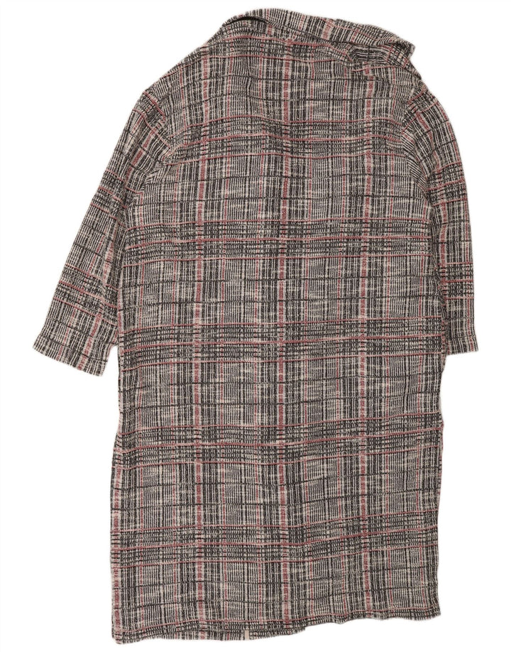 Pulover cardigan cu paragate pentru femei Marks & Spencer UK 22 3XL Gri Check
