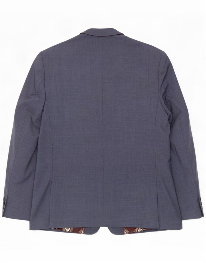 Jachetă pentru bărbați Ted Baker cu 2 nasturi UK 44 2XL Blue Wool