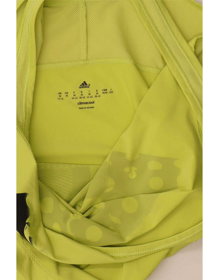 Adidas Climacool Graphic Vest Top pentru femei UK 12/14 Medium Green