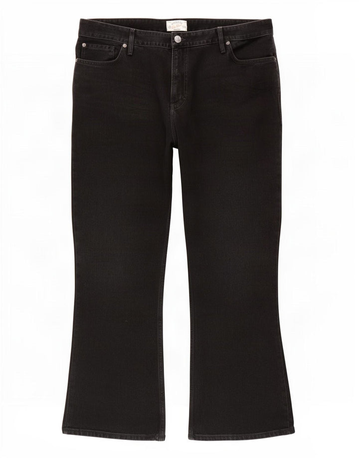 Blugi pentru bărbați Fat Face Bootcut W42 L31 bumbac negru