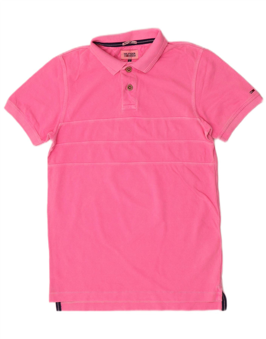 Tricou polo Tommy Hilfiger pentru bărbați, bumbac roz mediu