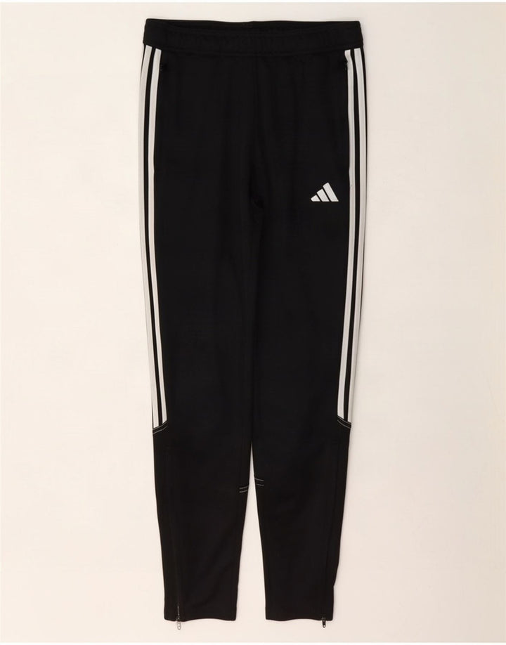 Pantaloni de trening obișnuiți pentru băieți Adidas 13-14 ani poliester negru