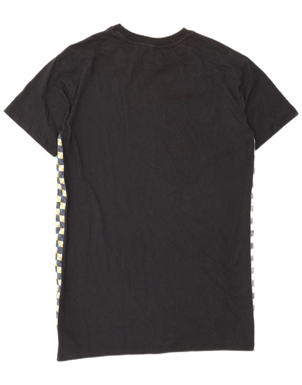 Rochie tricou supradimensionată Vans pentru femei UK 10 Small Negru Geometric Bumbac