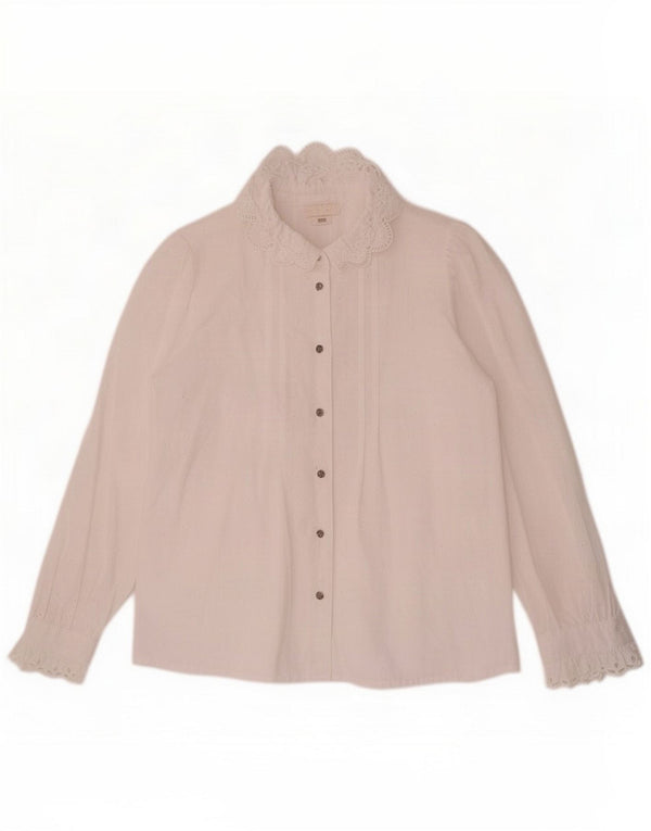 Bluză cămașă cu mânecă lungă pentru femei Julius Lang EU 38 Medium White Floral