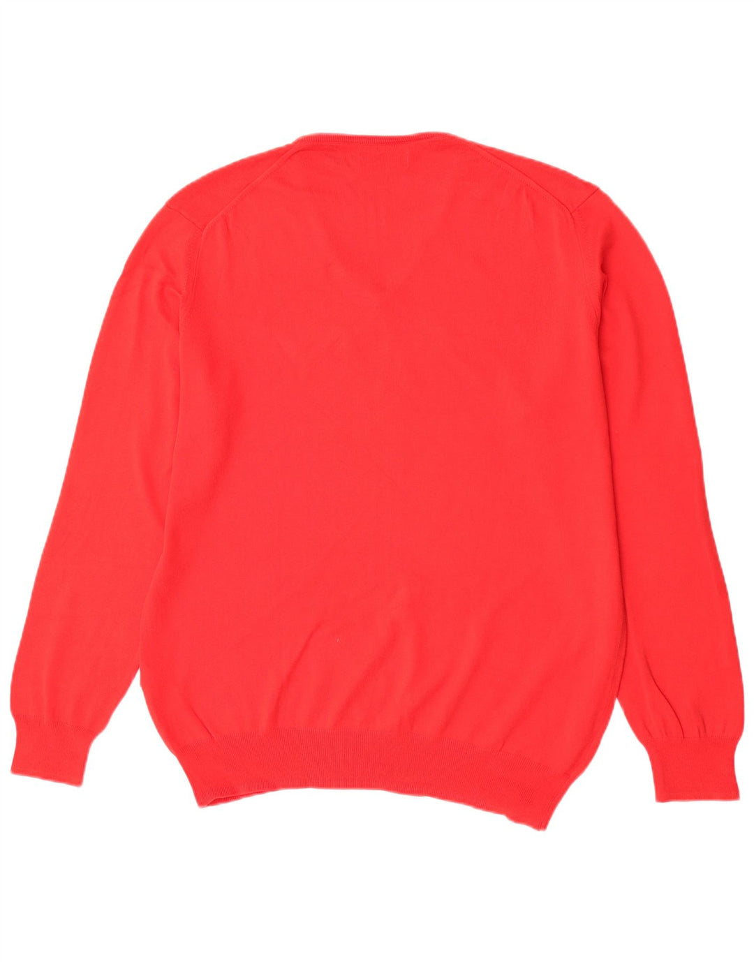 Pulover pentru bărbați Zara, cu decolteu în V, XL, bumbac roșu