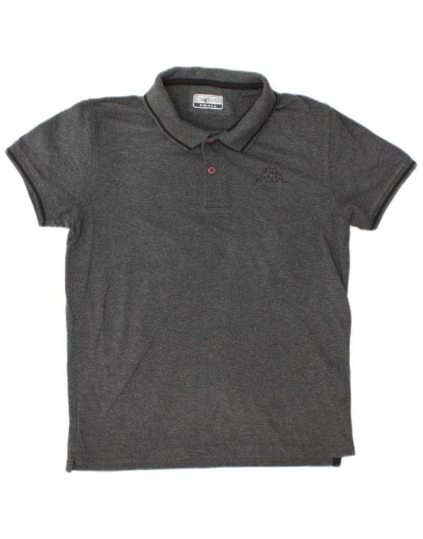 Kappa Mens Polo Shirt Small Grey Cotton