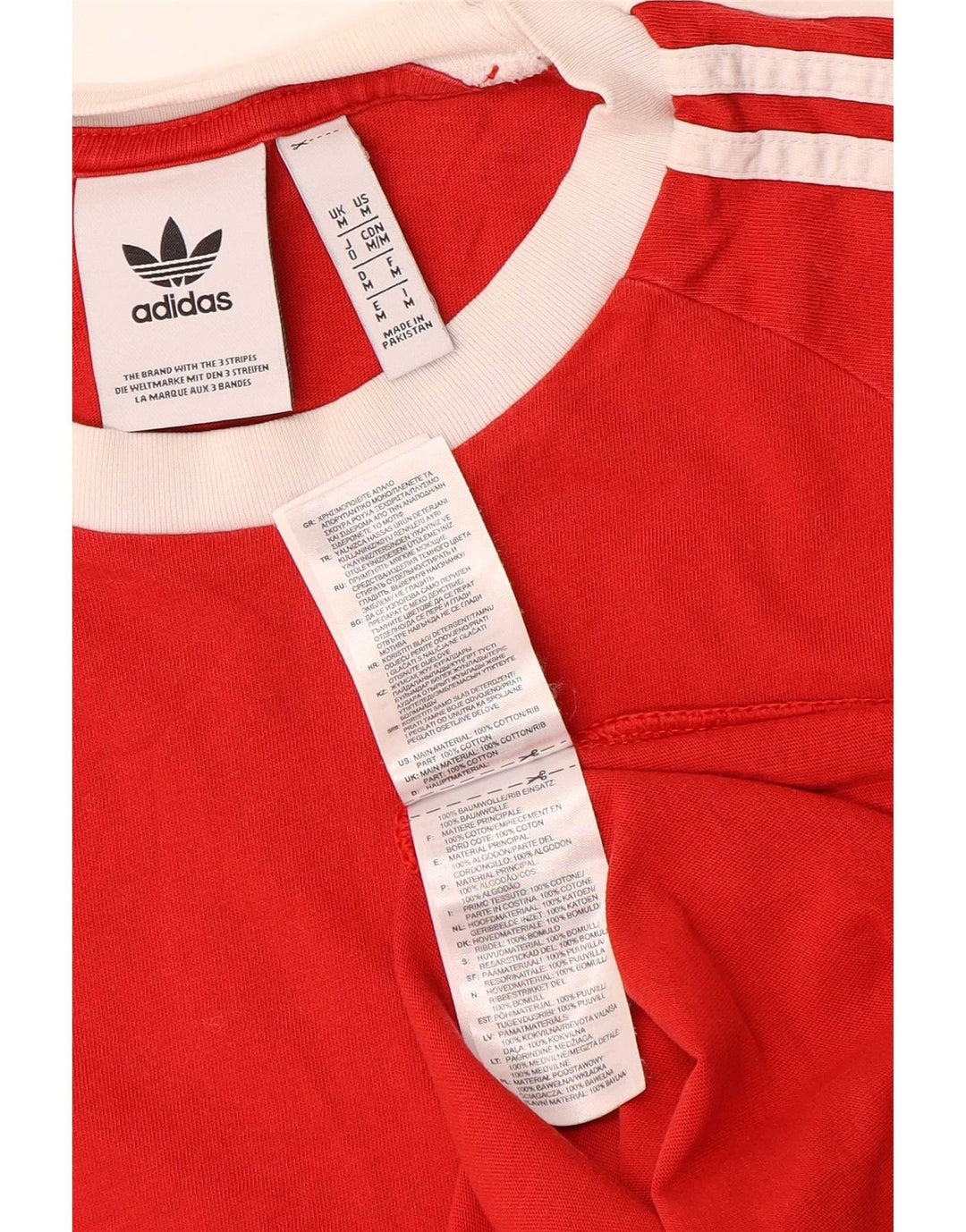 Tricou pentru bărbați Adidas Top Medium Red Bumbac