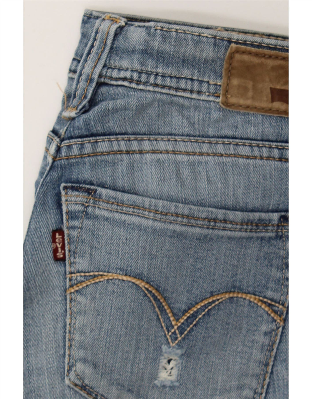 LEVI'S Womens Distressed Skinny Jeans W28 L30 Blue Vintage Levi's and Second-Hand Levi's from Messina Hembry 