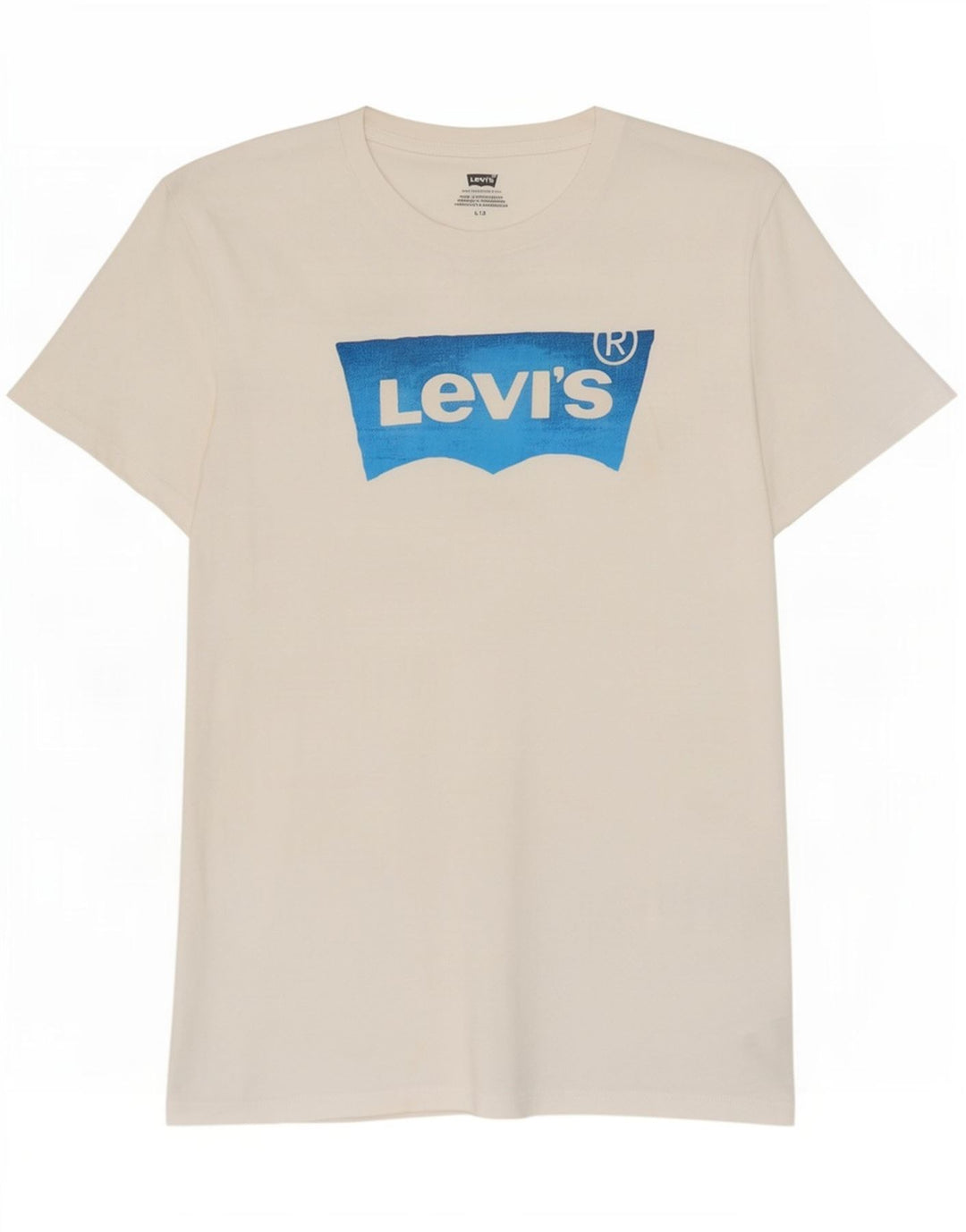 Tricou grafic Levi's pentru bărbați Top mare din bumbac alb