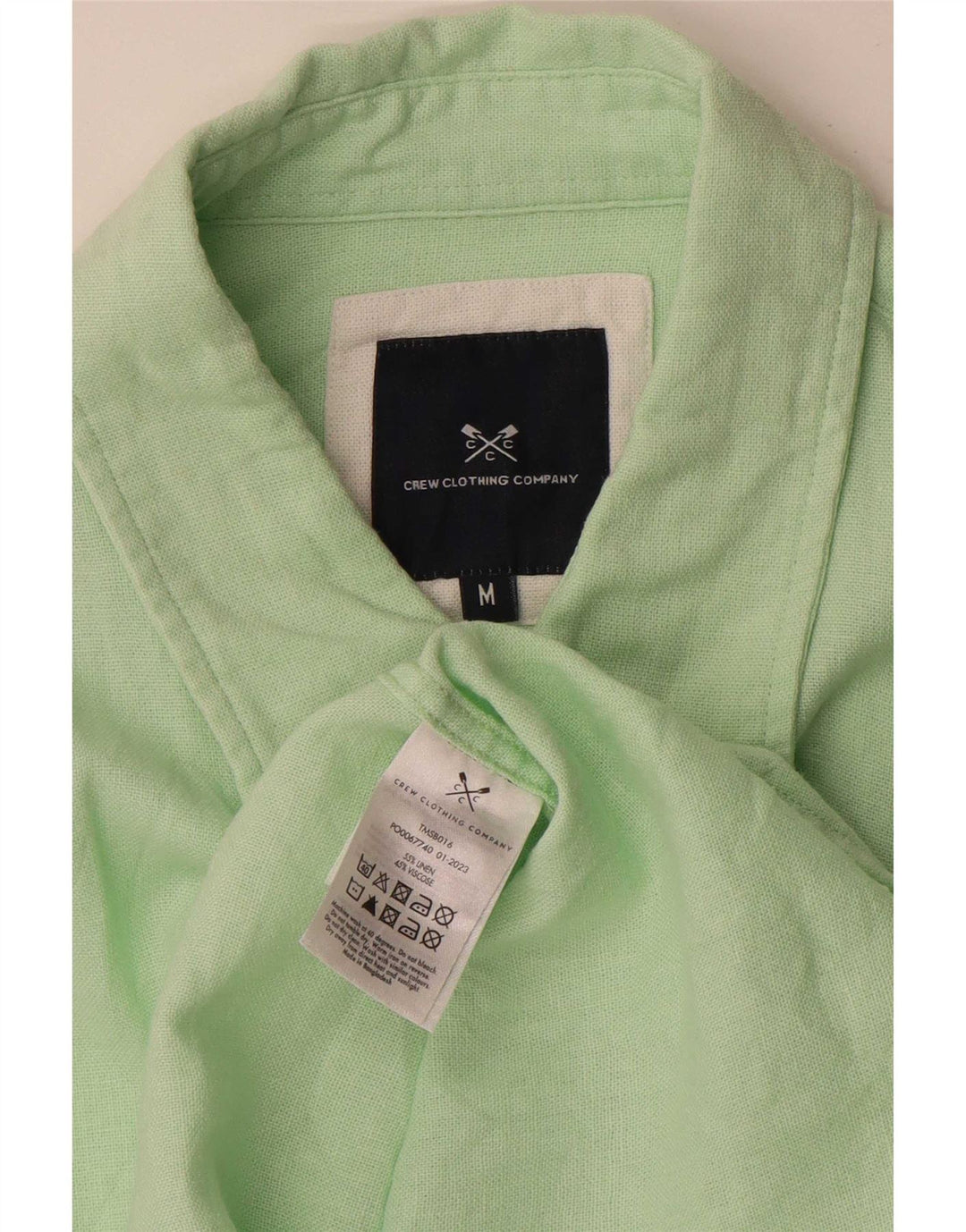 Crew Clothing Cămașă pentru bărbați In verde mediu