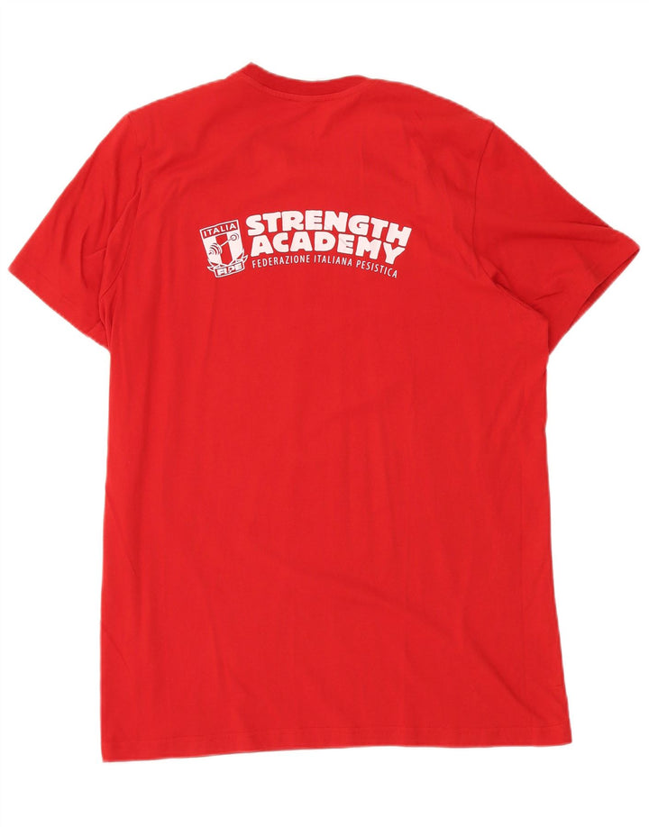 Tricou grafic ADIDAS Italia pentru bărbați Top mare bumbac roșu