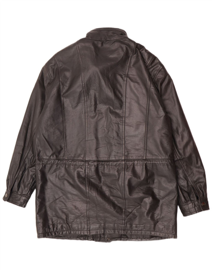 Geacă de piele pentru bărbați WESTBURY IT 52 XL din piele neagră