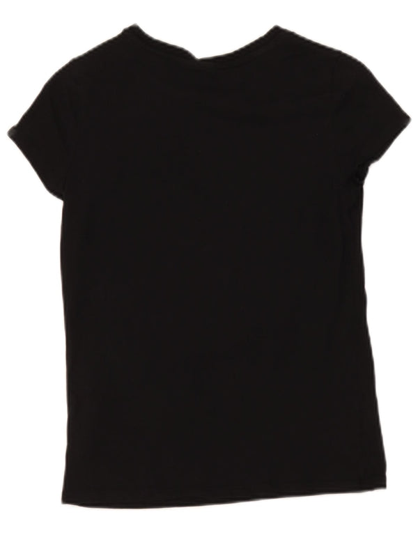 Tricou grafic Puma pentru fete Top 14-15 ani mare bumbac negru