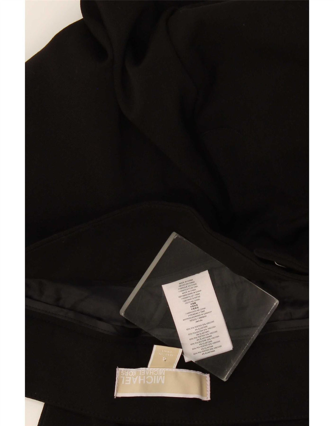 Pantaloni chino subțiri pentru femei Michael Kors US 8 Medium L34 L31 Poliester negru