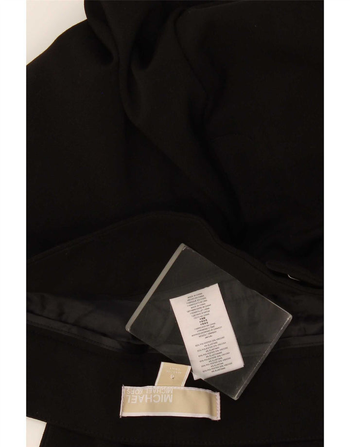 Pantaloni chino subțiri pentru femei Michael Kors US 8 Medium L34 L31 Poliester negru