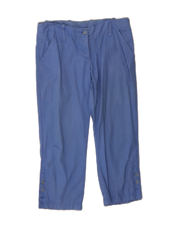 DOLCE & GABBANA Womens Straight Capri Trousers IT 42 Medium W30 L22 Blue Vintage Dolce & Gabbana and Second-Hand Dolce & Gabbana from Messina Hembry 