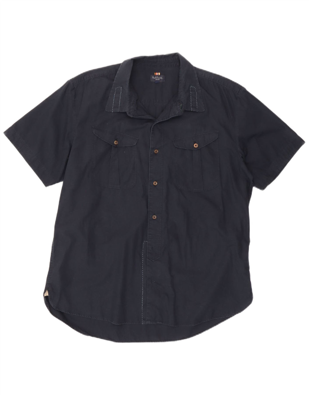 Cămașă cu mânecă scurtă pentru bărbați Paul Smith, bumbac bleumarin 2XL