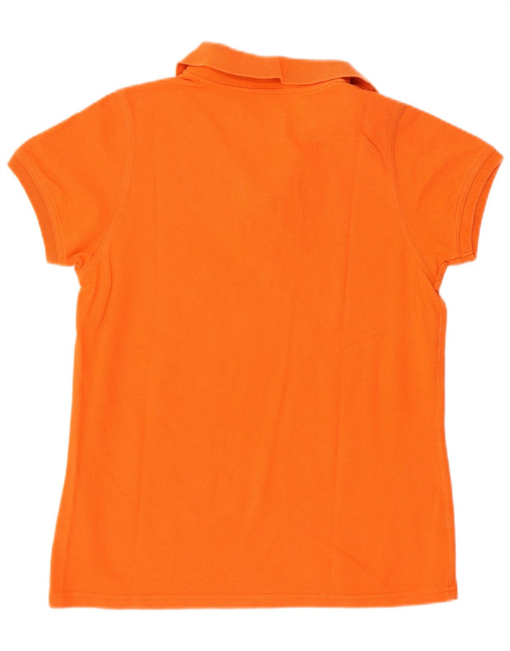 Tricou polo Reebok pentru femei UK 12, bumbac portocaliu mediu