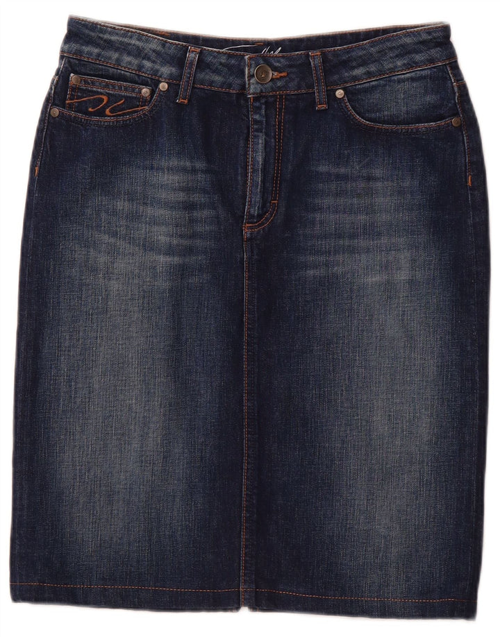 TOMMY HILFIGER Fusta de blugi pentru femei US 10 Large W30 Bumbac bleumarin