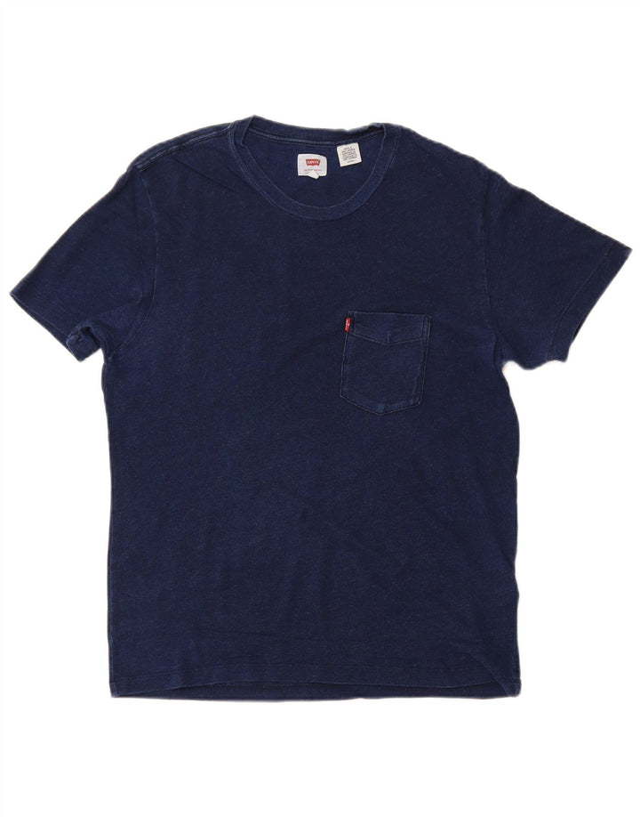 Tricou pentru bărbați LEVI'S Top mic din bumbac bleumarin