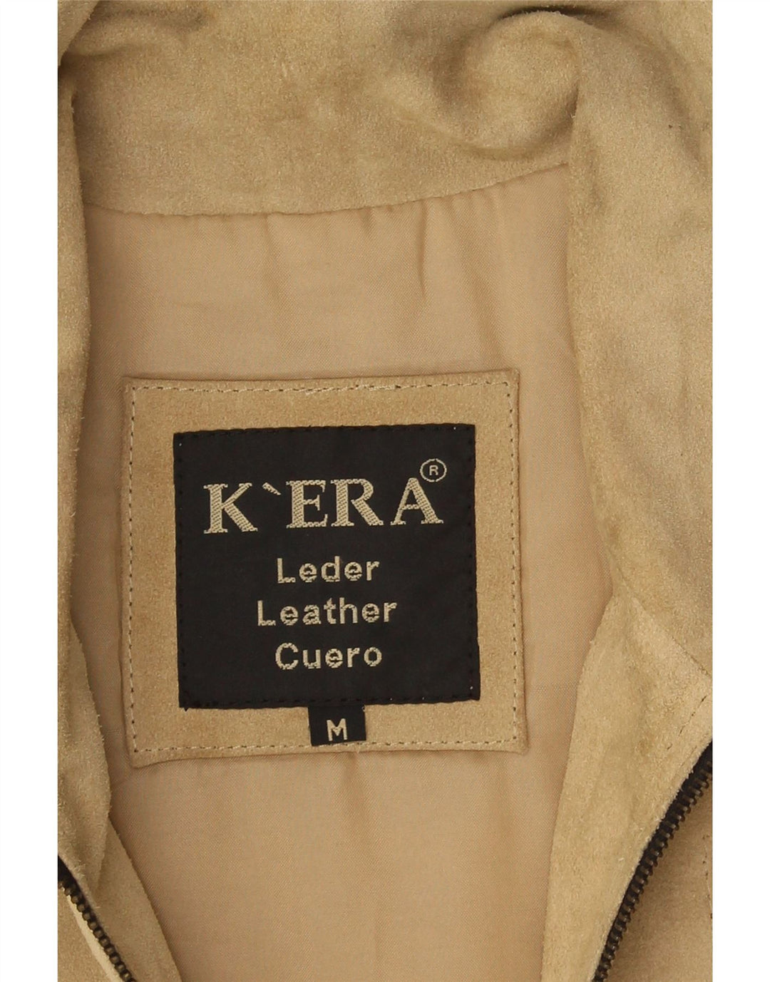 Gilet Vintage pentru bărbați din piele intoarsa UK 38 Medium Beige Piele