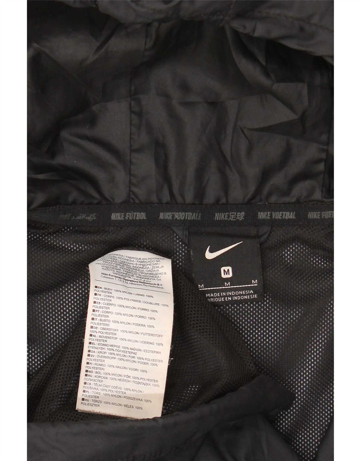 Jachetă de ploaie cu glugă Nike pentru bărbați UK 38 Medium Black Nylon