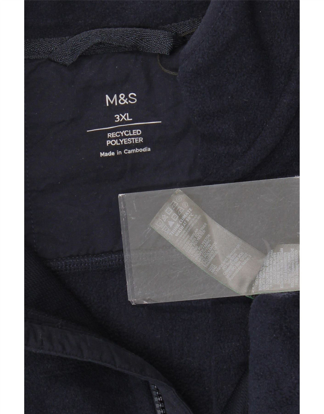 MARKS & SPENCER Jachetă pentru bărbați din lână UK 46 3XL Bleumarin Poliester