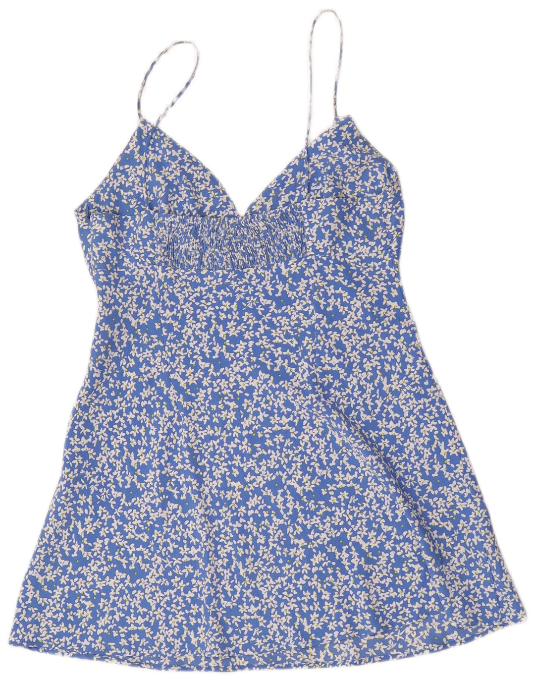 Rochie de soare pentru femei Zara UK 14 mare, albastru, floral, poliester