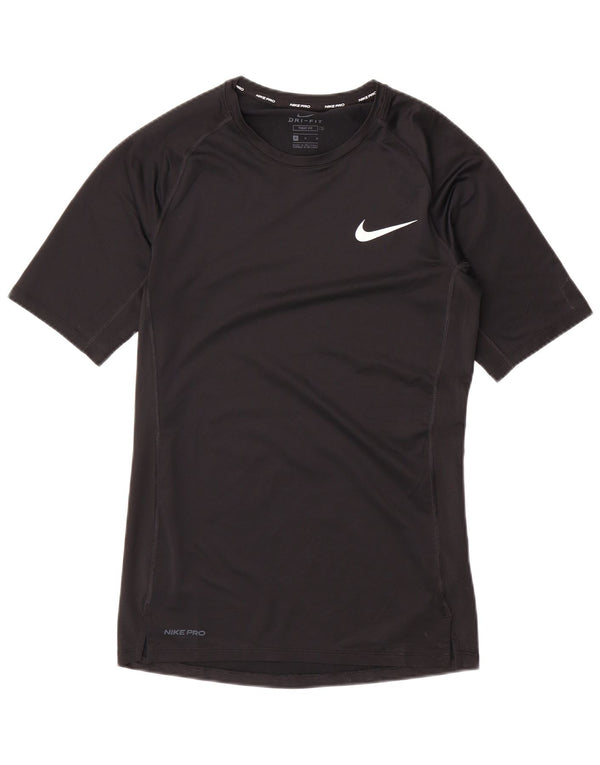 Nike Mens Tight Fit T-Shirt Top Medium Black Polyester