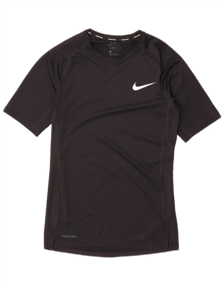 Nike Mens Tight Fit T-Shirt Top Medium Black Polyester