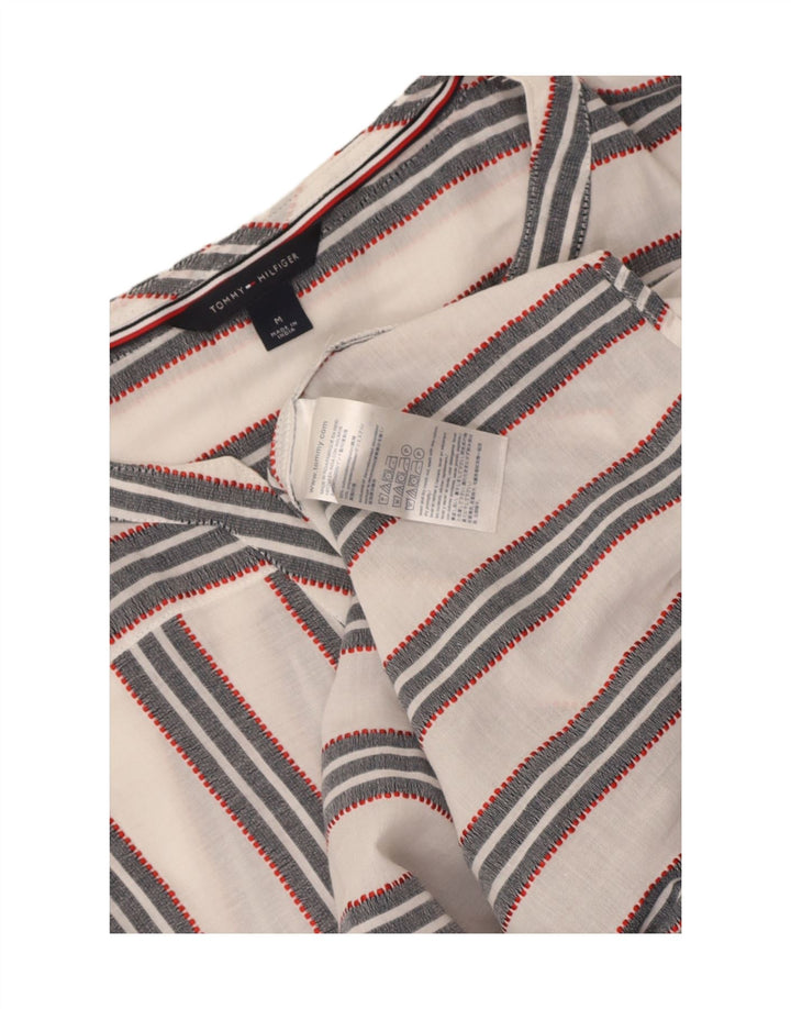 Bluză fără mâneci pentru femei Tommy Hilfiger UK 14 Medium White Striped