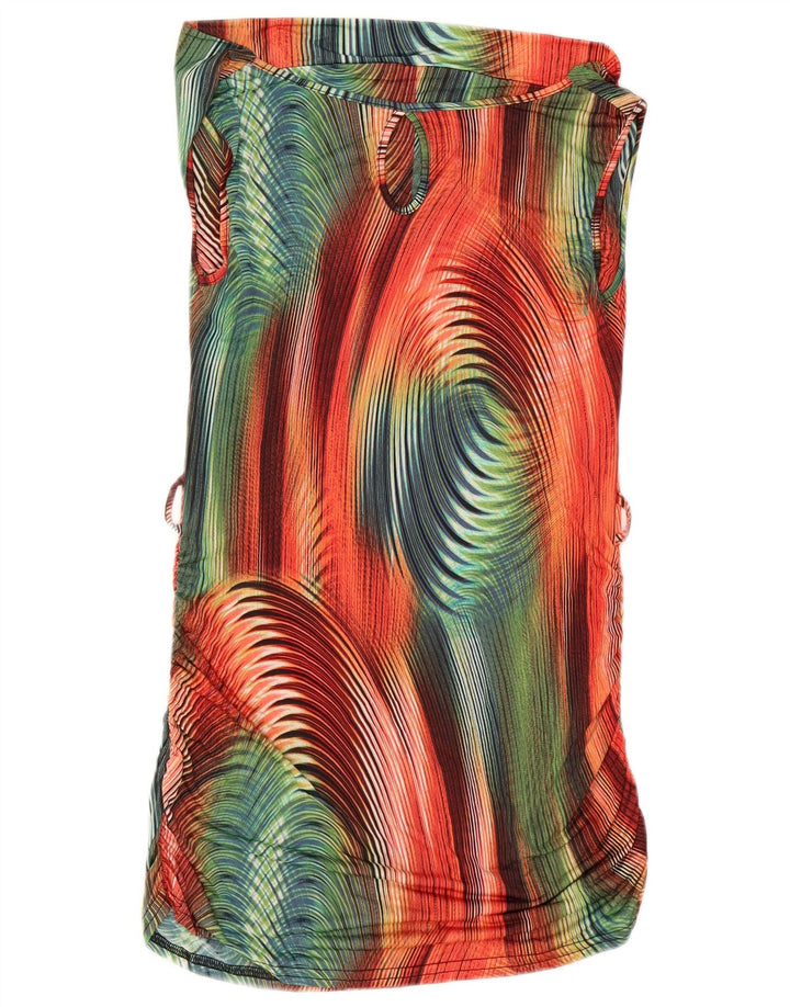 Rochie de bază cu model abstract pentru femei UK 8 mic multicolor