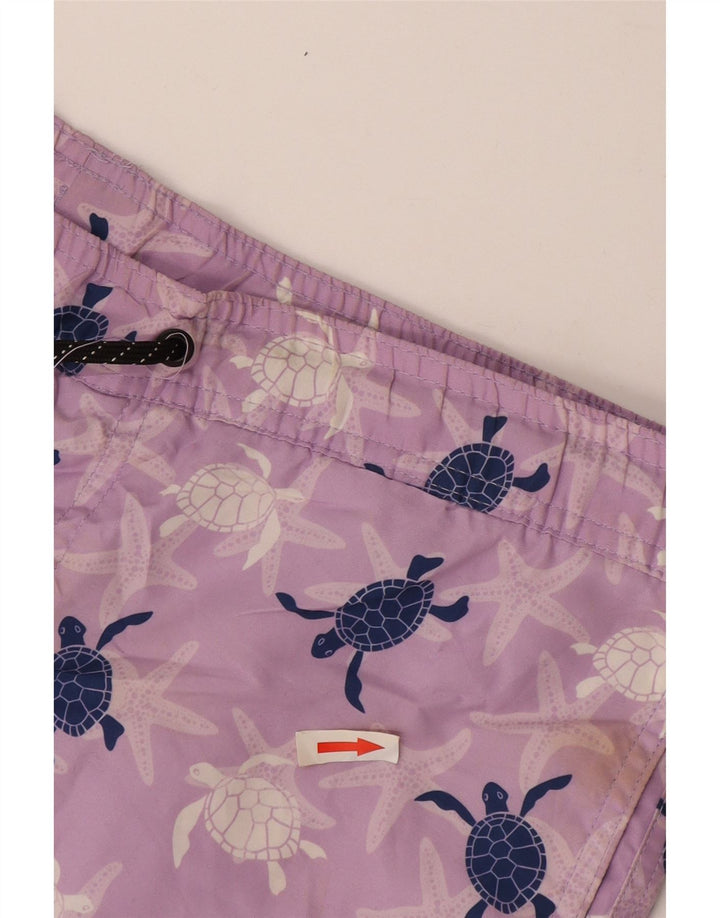 Pantaloni scurți de înot cu grafică Jack & Jones pentru bărbați, poliester violet mic