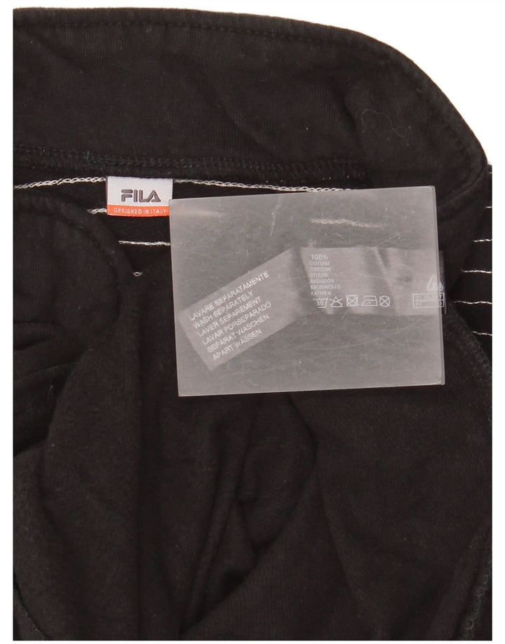Jachetă pentru trening Fila pentru femei UK 12, bumbac cu dungi negre medii