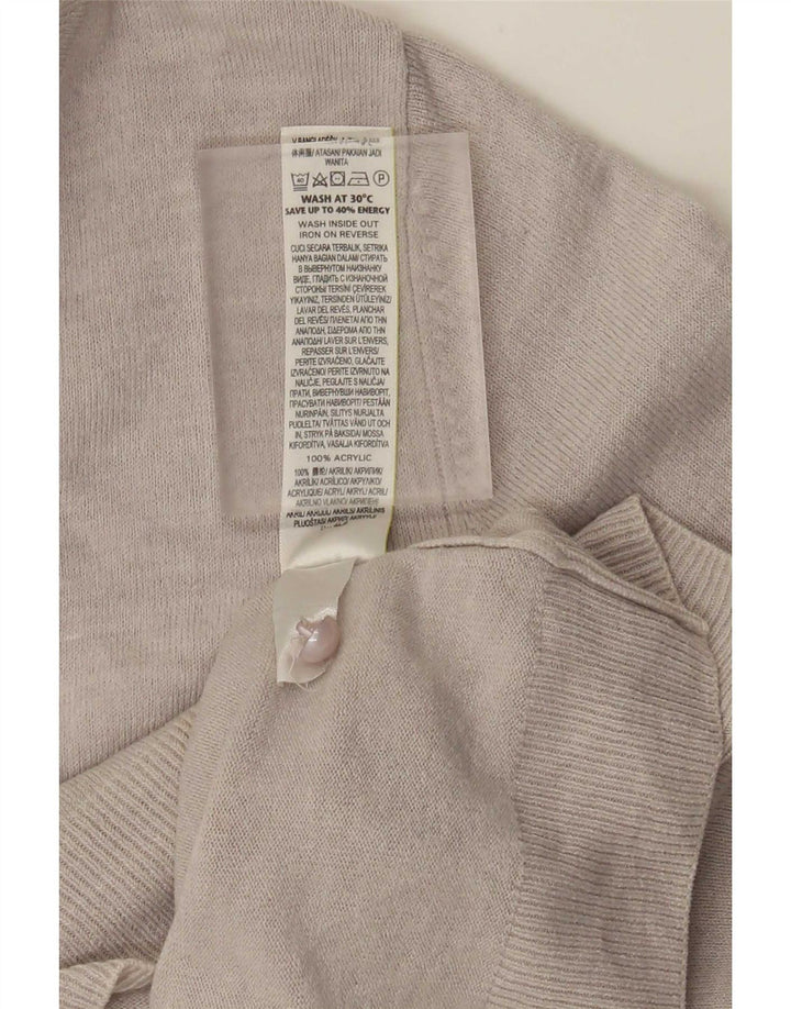 Pulover cardigan pentru femei Marks & Spencer UK 14 mare, gri acrilic