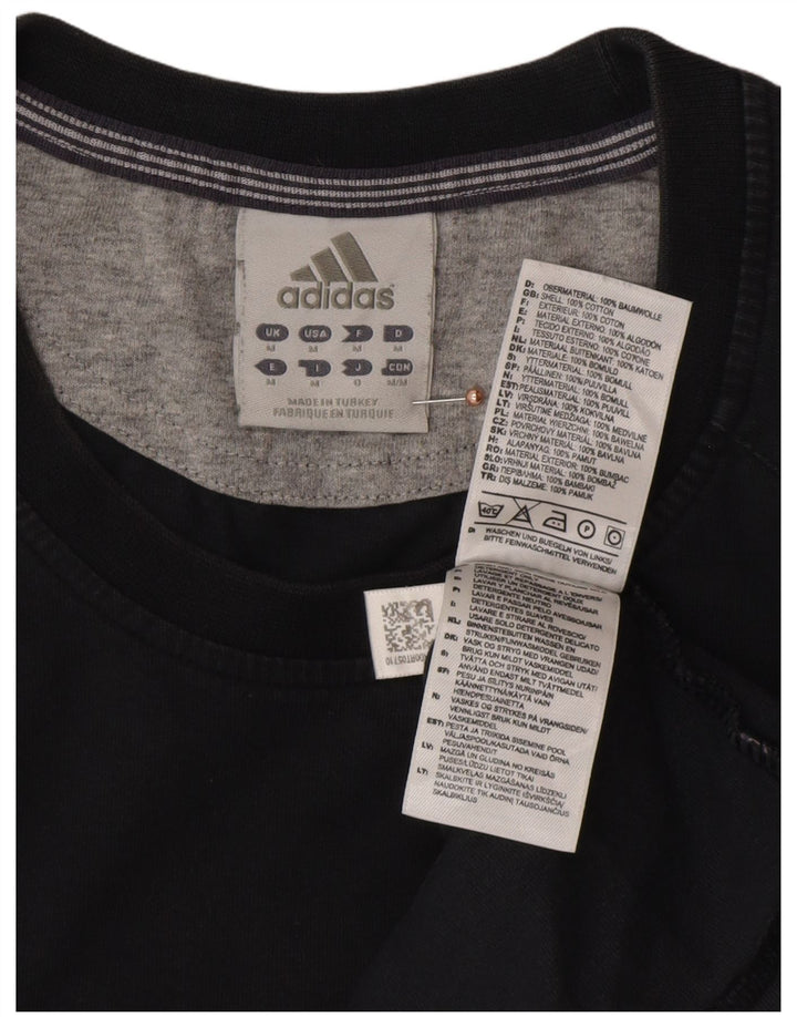 Tricou pentru bărbați ADIDAS Top Mediu Negru Bumbac