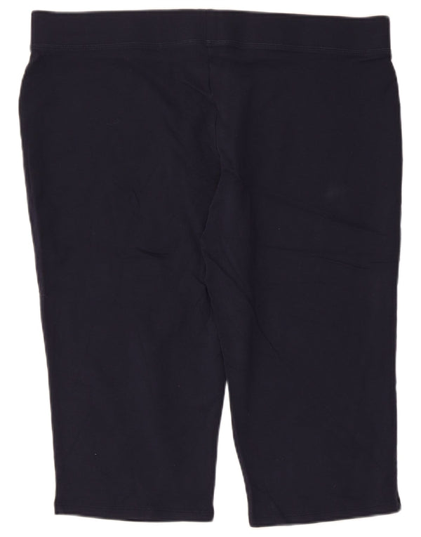 Leggings Capri pentru femei Marks & Spencer UK 18 XL, bumbac bleumarin