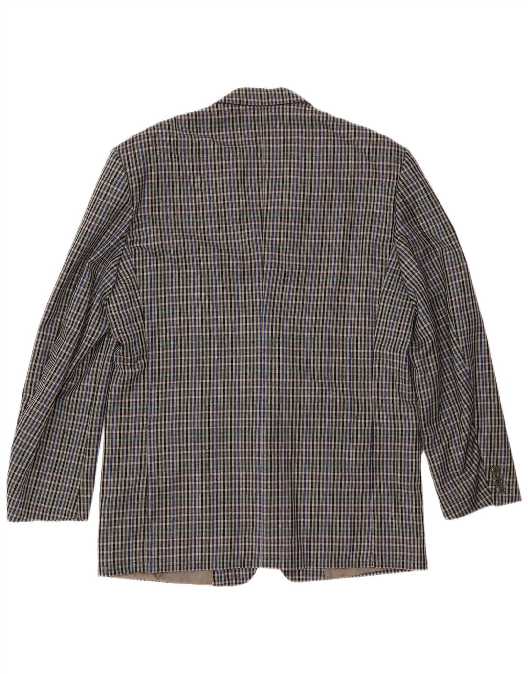 MARIO ZEGNA Jachetă pentru bărbați cu 2 nasturi IT 52 XL Lână cu carouri gri