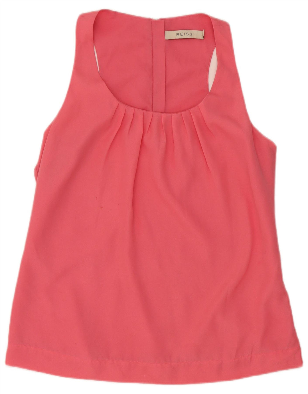Reiss Femei Regular Vest Top UK 10 Small Pink Poliester