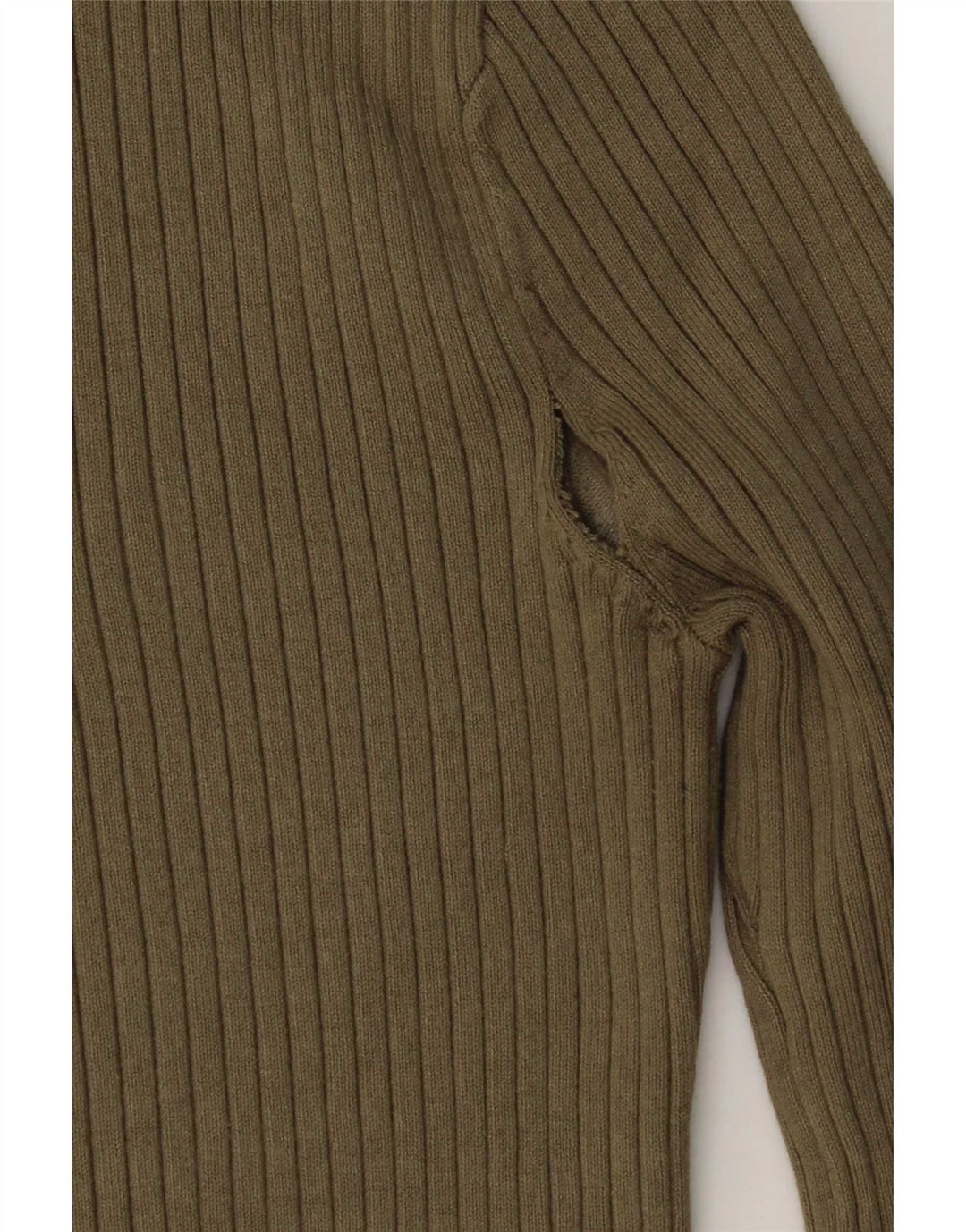 Top femeie Zara cu mânecă lungă UK 12 Medium Khaki Viscose