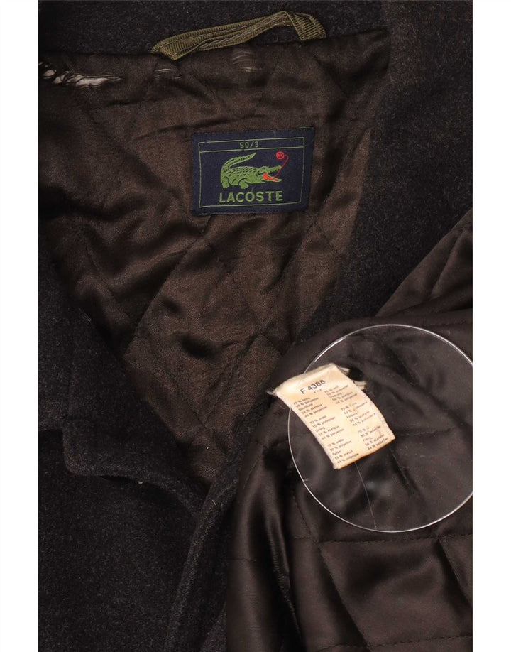 Pardesiu Lacoste pentru bărbați IT 50 mare lână neagră