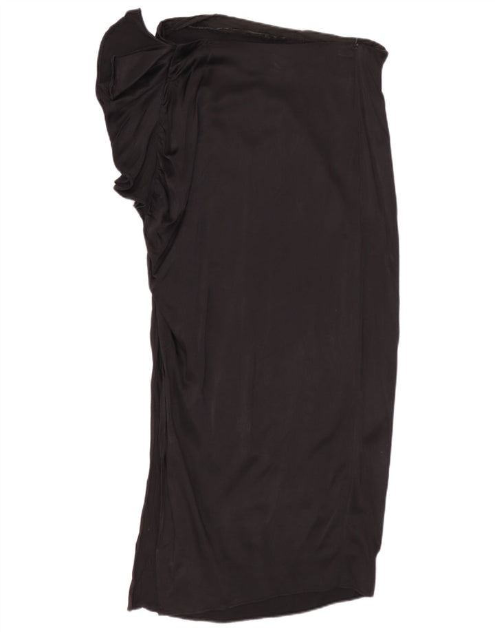 Fusta Midi pentru Femei Zara Medium W28 Negru