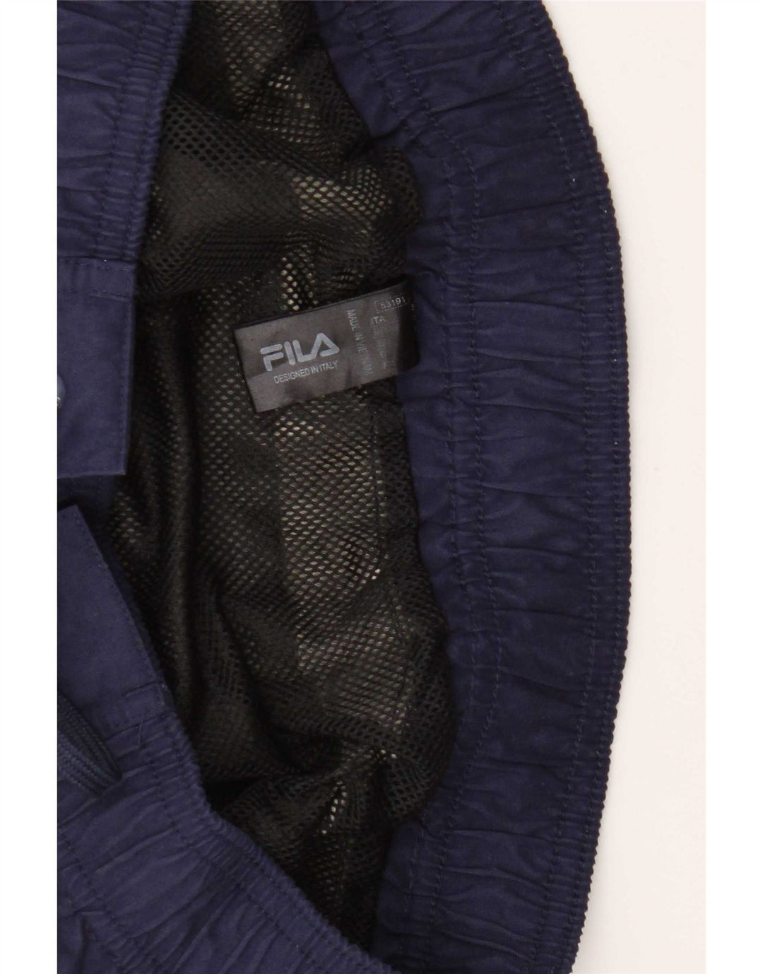 Pantaloni scurți de înot cu grafică Fila pentru bărbați, mici, gri, poliester color bloc