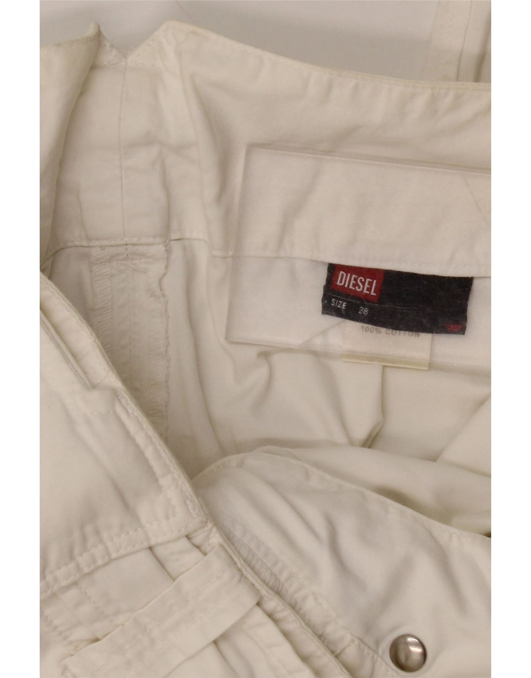 Pantaloni chino pentru femei DIESEL L28 L31, bumbac alb