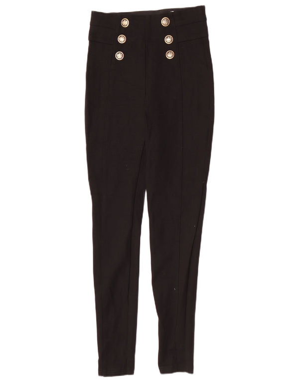 Pantaloni skinny pentru femei cu talie înaltă Zara XS L24 L27 Viscoză neagră