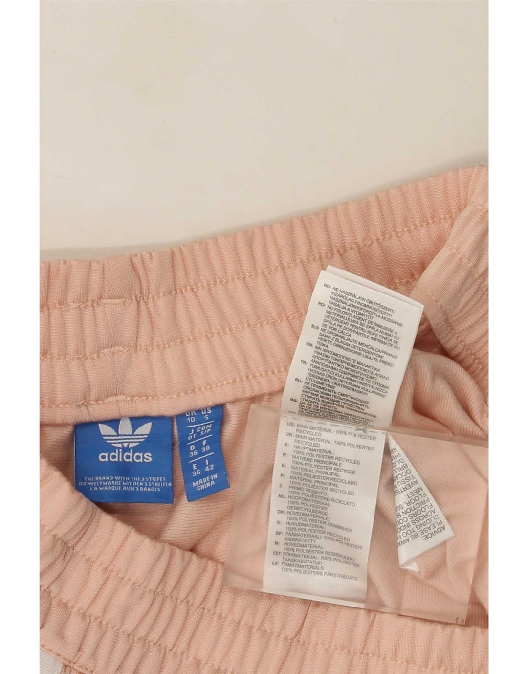Pantaloni scurți sport Adidas pentru femei UK 10 Small Pink Poliester