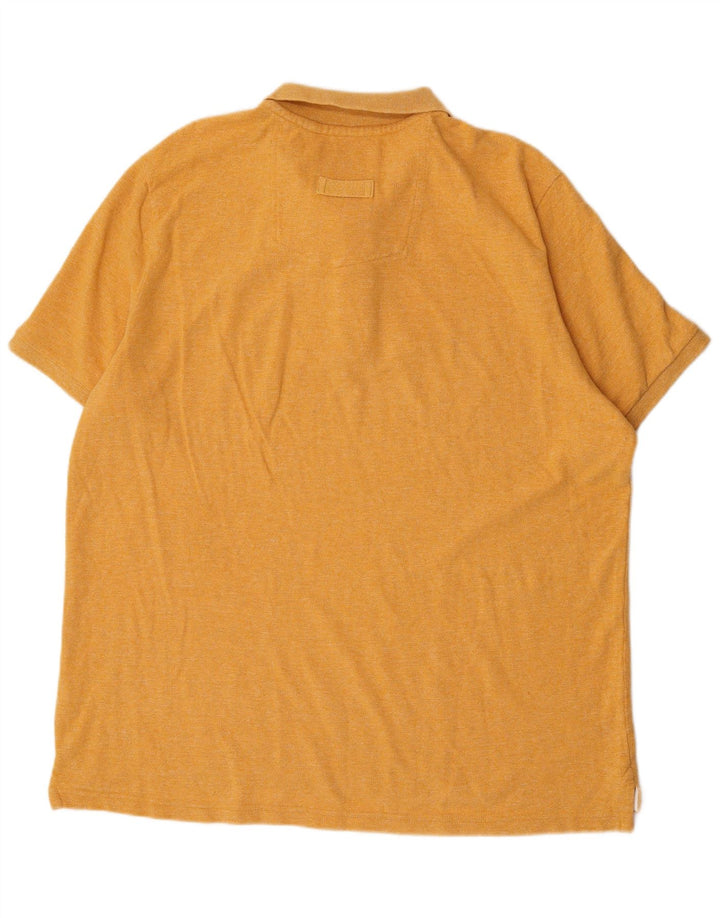 Tricou polo pentru bărbați Fat Face, bumbac galben 3XL